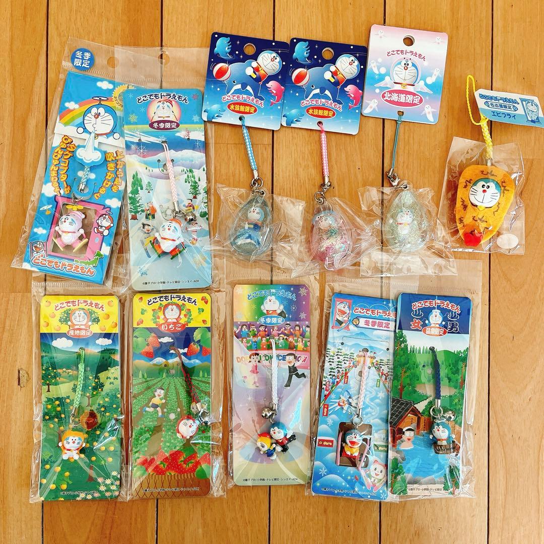 どこでもドラえもん　ご当地　旅行　根付け　ストラップ　まとめ売り　レア　111点