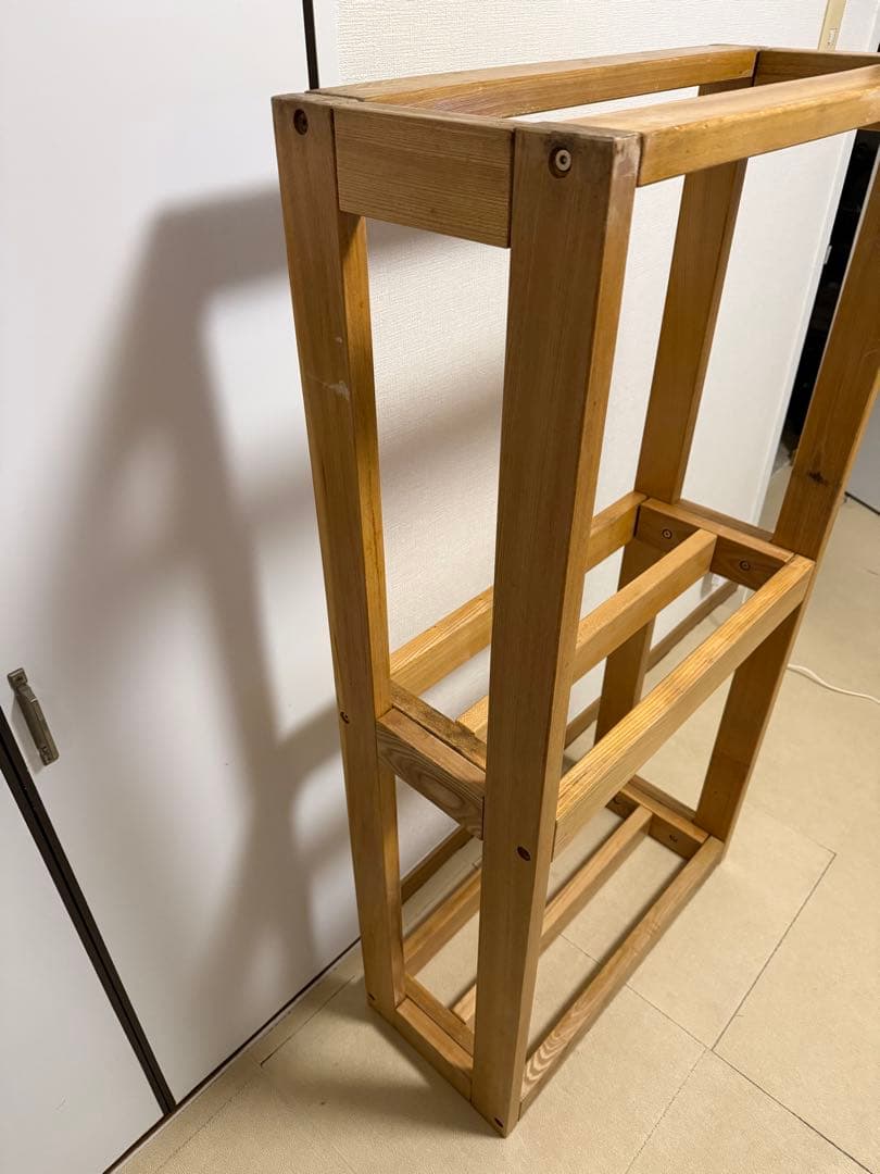 60cm用水槽台・マーフィード・木製水槽台・キャビネット・水槽棚・3段　①