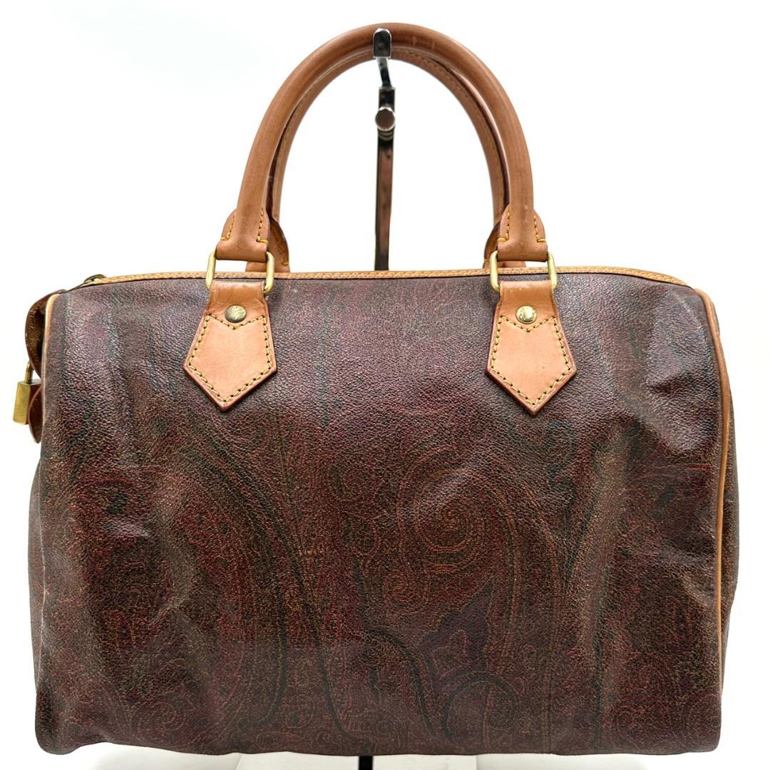 ETRO エトロ ペイズリー ハンドバッグ ミニボストン ゴールド金具