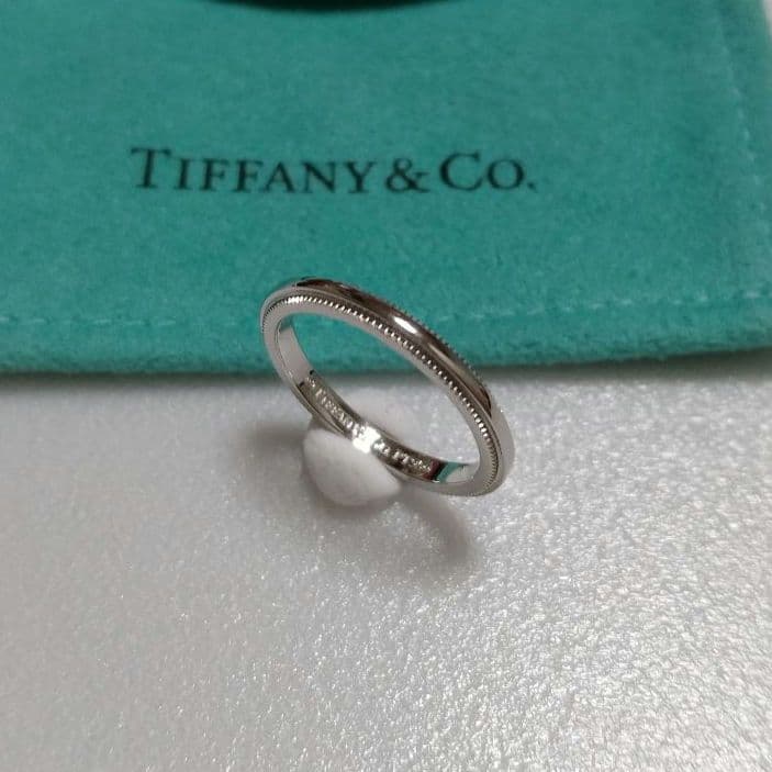 専用ですTIFFANY ティファニー ミルグレイン リング 6号 Pt950