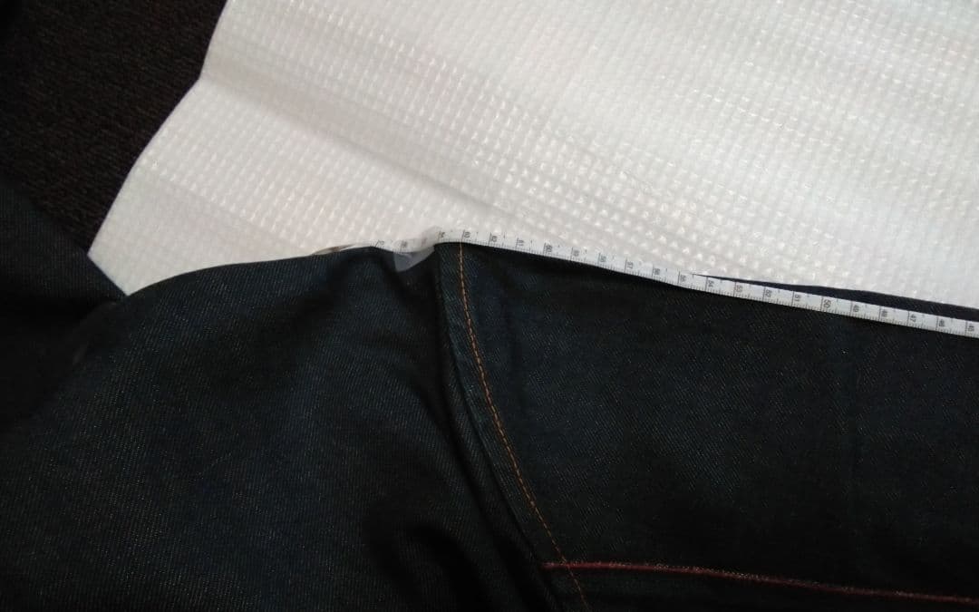 【45R】インディゴ　藍染　赤ミミ　稀少品　デニムJK+②エコBAG【日本製】