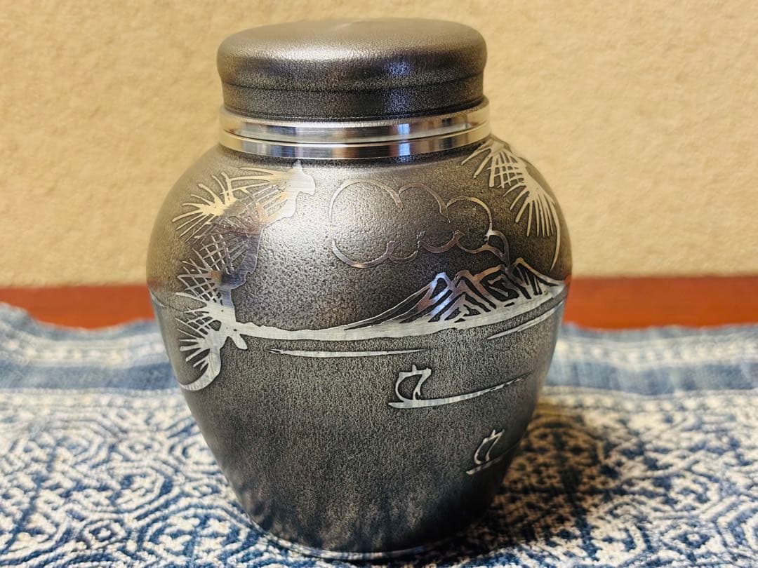 薩摩錫器　浅田錫器　茶壷