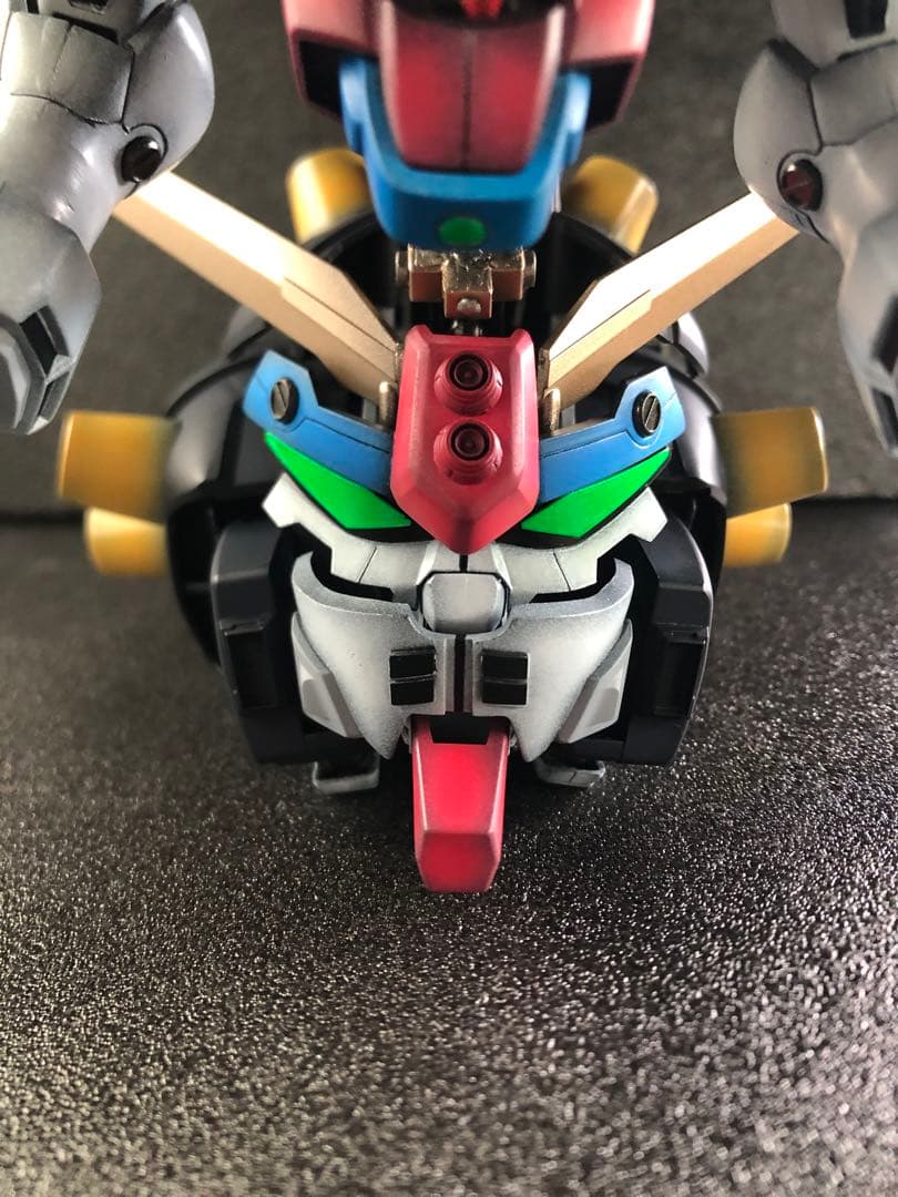 ガンプラ　バンダイ　デビルガンダム　旧キット　改造　全塗装　完成品【Gガンダム】