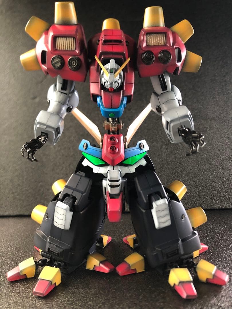 ガンプラ　バンダイ　デビルガンダム　旧キット　改造　全塗装　完成品【Gガンダム】