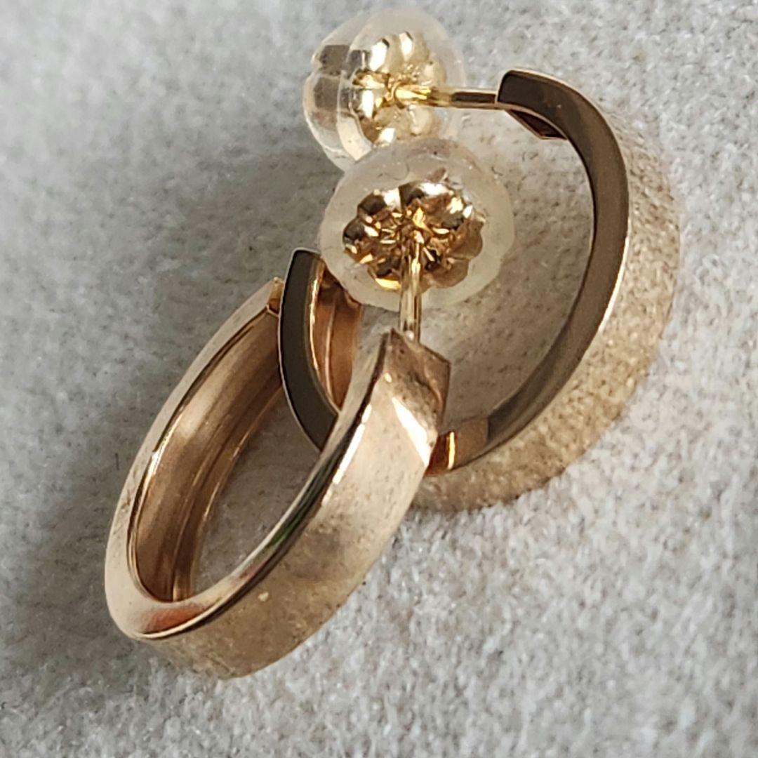 ラウンド♡ゴールド【テイクアップ】K18 K10 フープピアス☆アガット 好きも