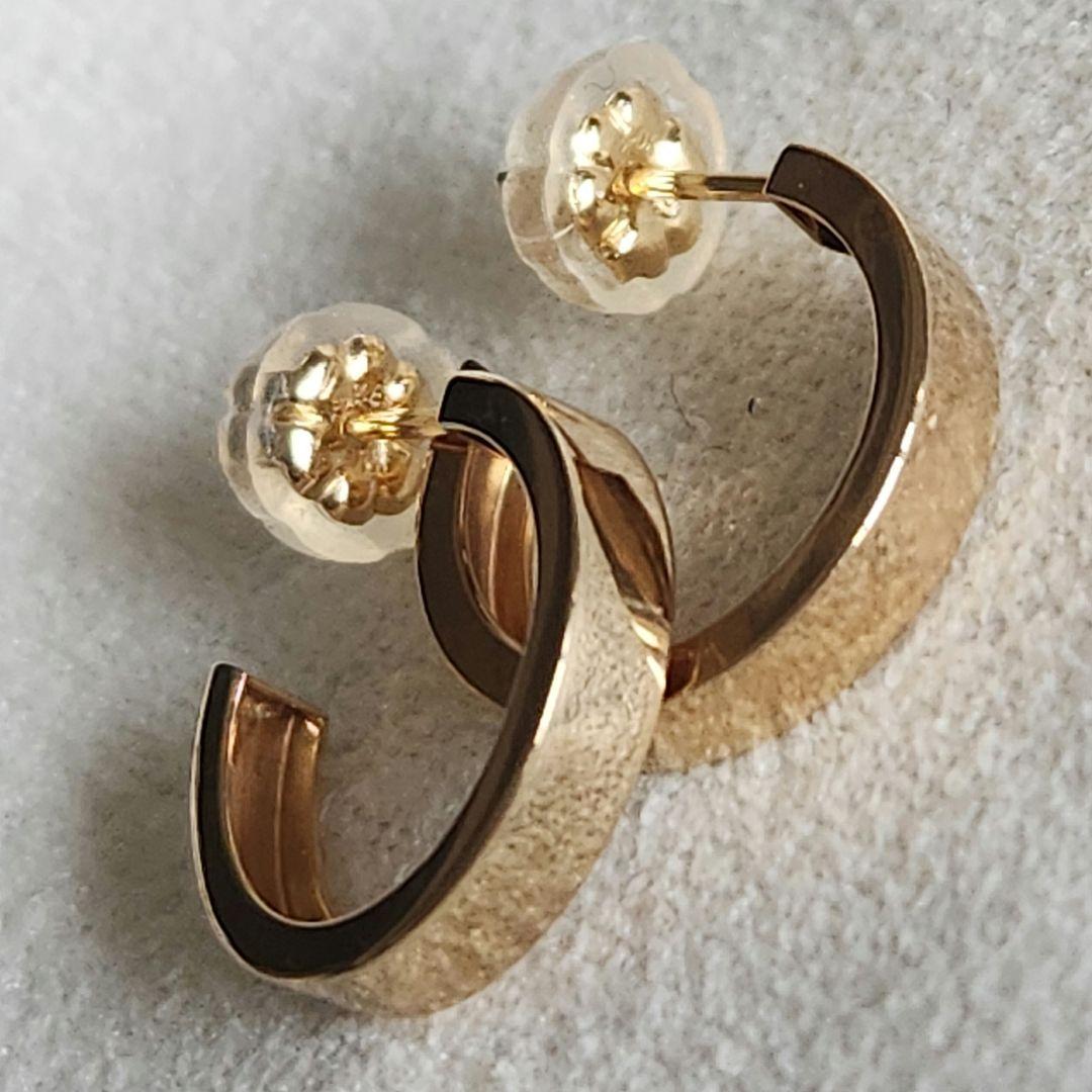 ラウンド♡ゴールド【テイクアップ】K18 K10 フープピアス☆アガット 好きも