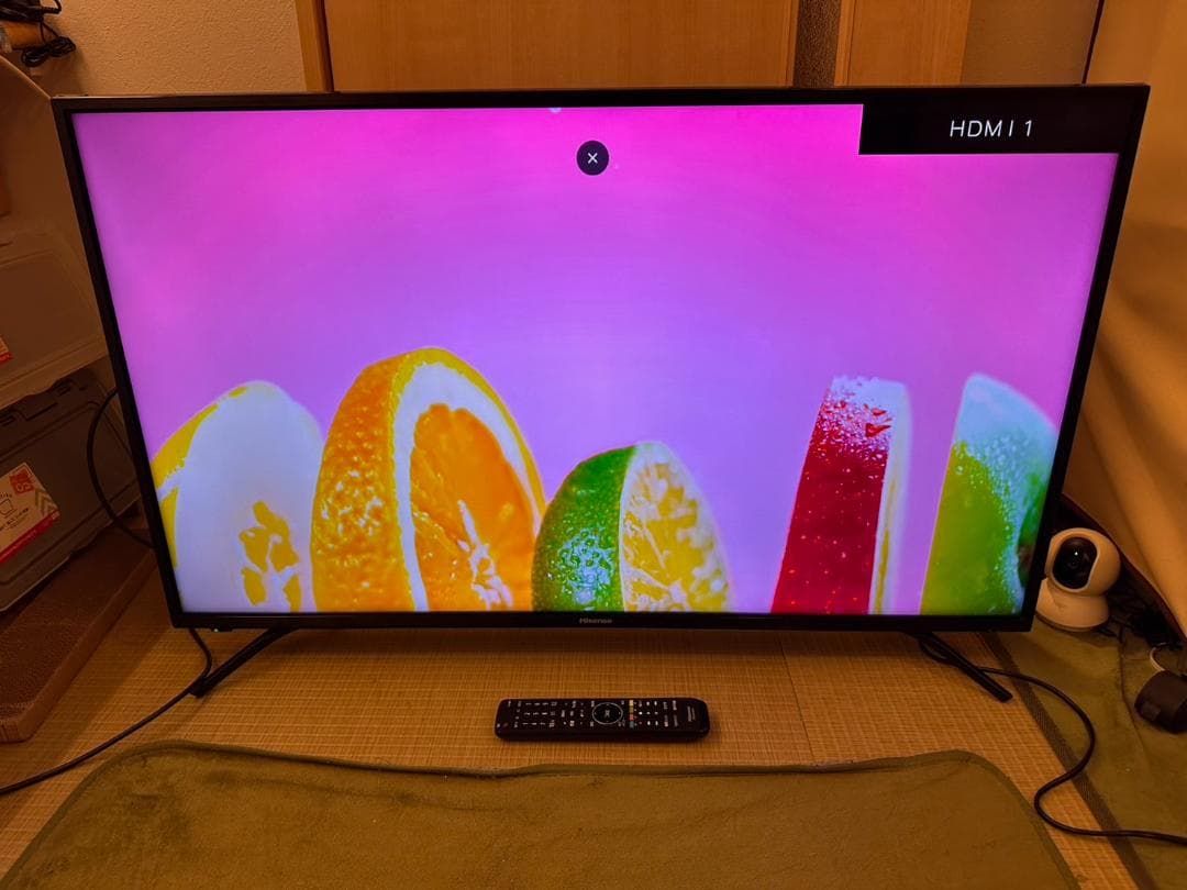 ハイセンス hisense 43型　4K　テレビ　43F60E　19年製極美品！