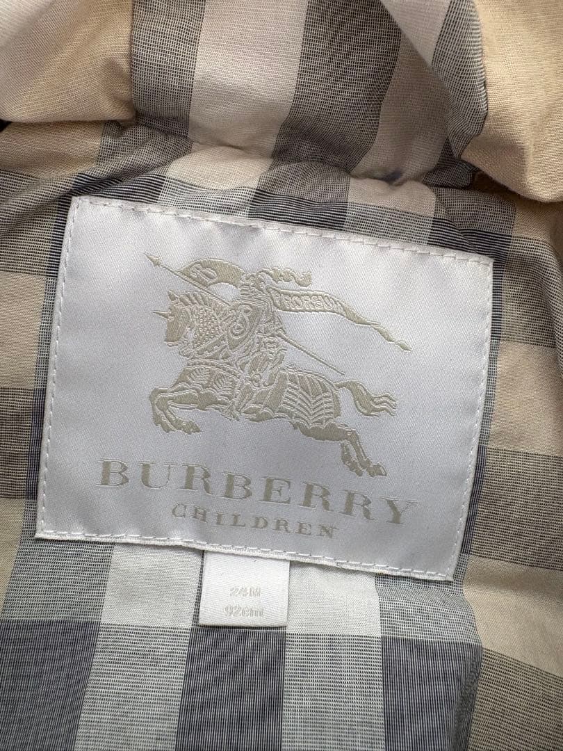 【美品】BURBERRY バーバリー　キッズ　中綿ダウン　サイズ92正規品 高級
