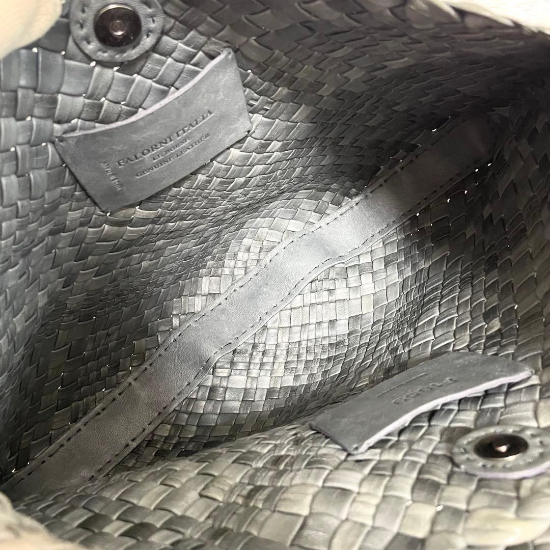 【美品】ファロルニ　ワンショルダー　イントレッチオ　ホーボー　グリーン系　レザー