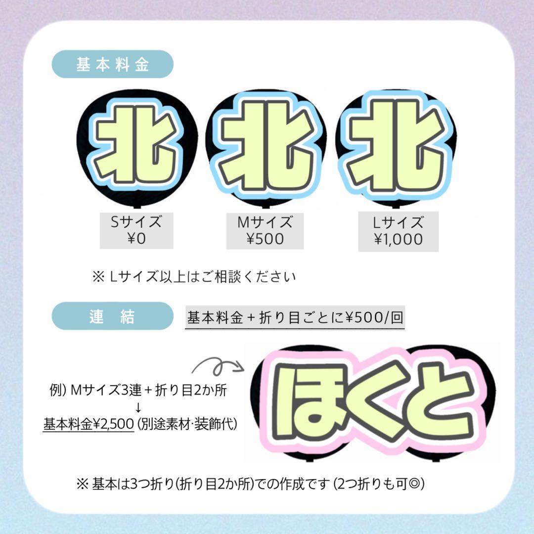 ★うちわ文字オーダー受付中★ うちわ屋さん 連結うちわ 文字パネル ネームボード