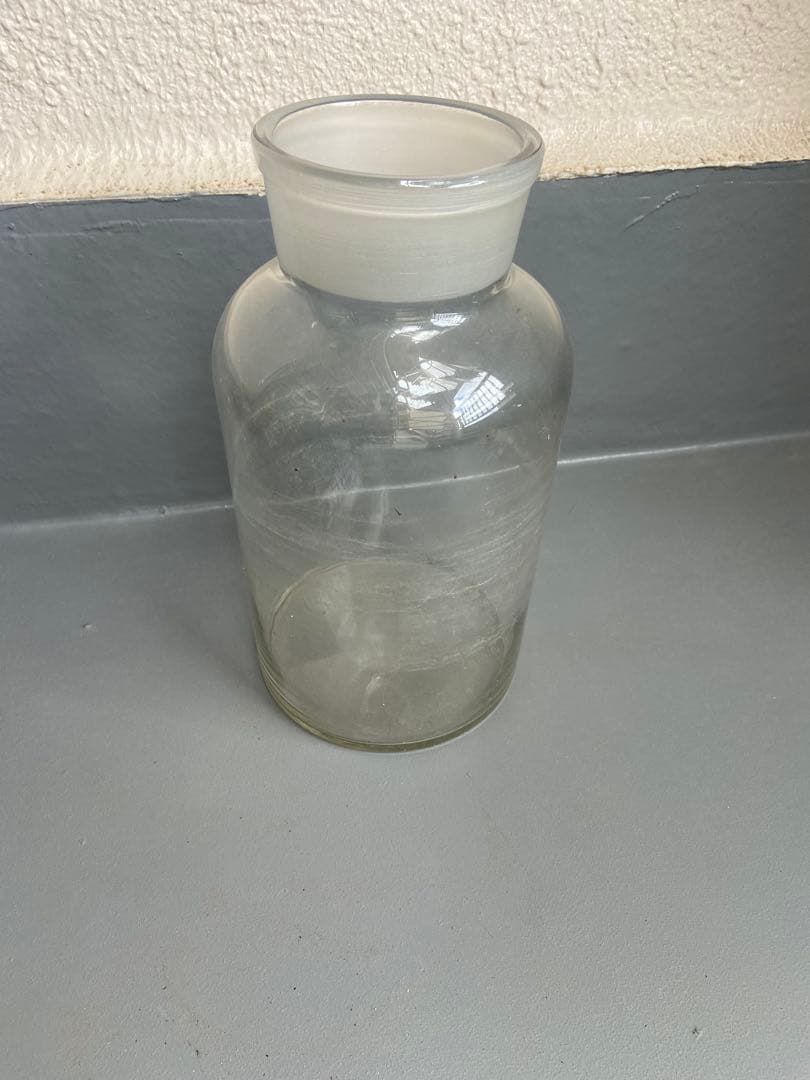 フランス マルセイユ ヴィンテージ ガラスフラワーベース ブロカント コルビジェ