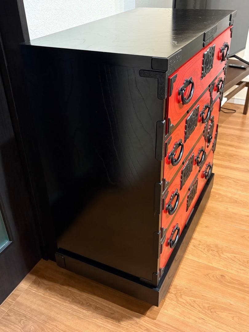 岩谷堂 車箪笥 鍵付き