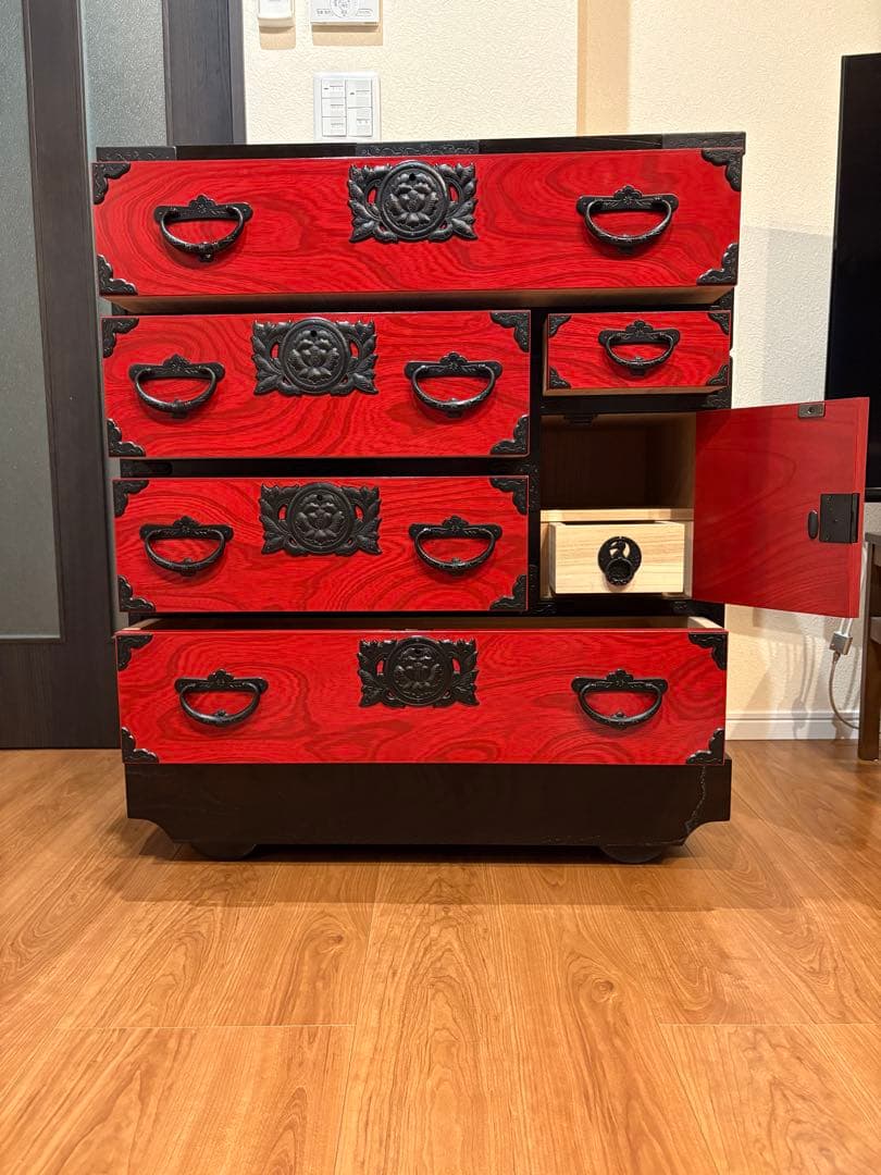 岩谷堂 車箪笥 鍵付き