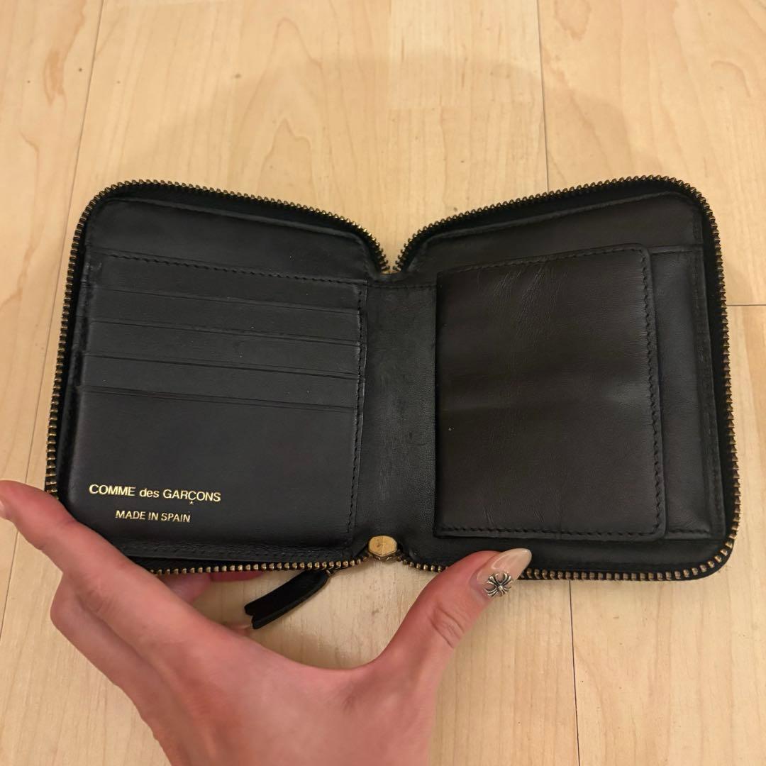 COMME des GARÇONS 二つ折り財布 黒