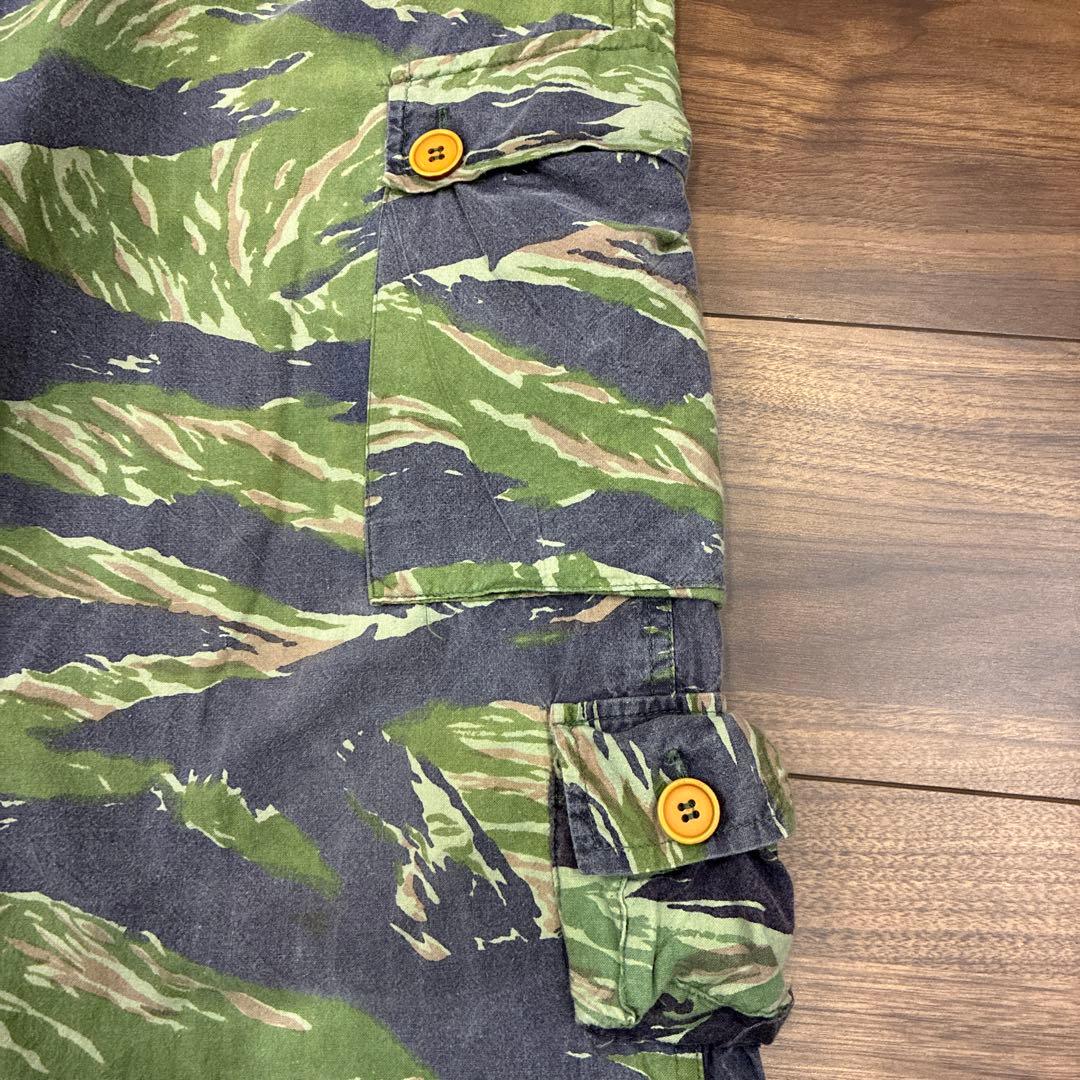 k*7様 80s ベトナム タイガーストライプパンツ Lサイズ タイガーカモ ビ