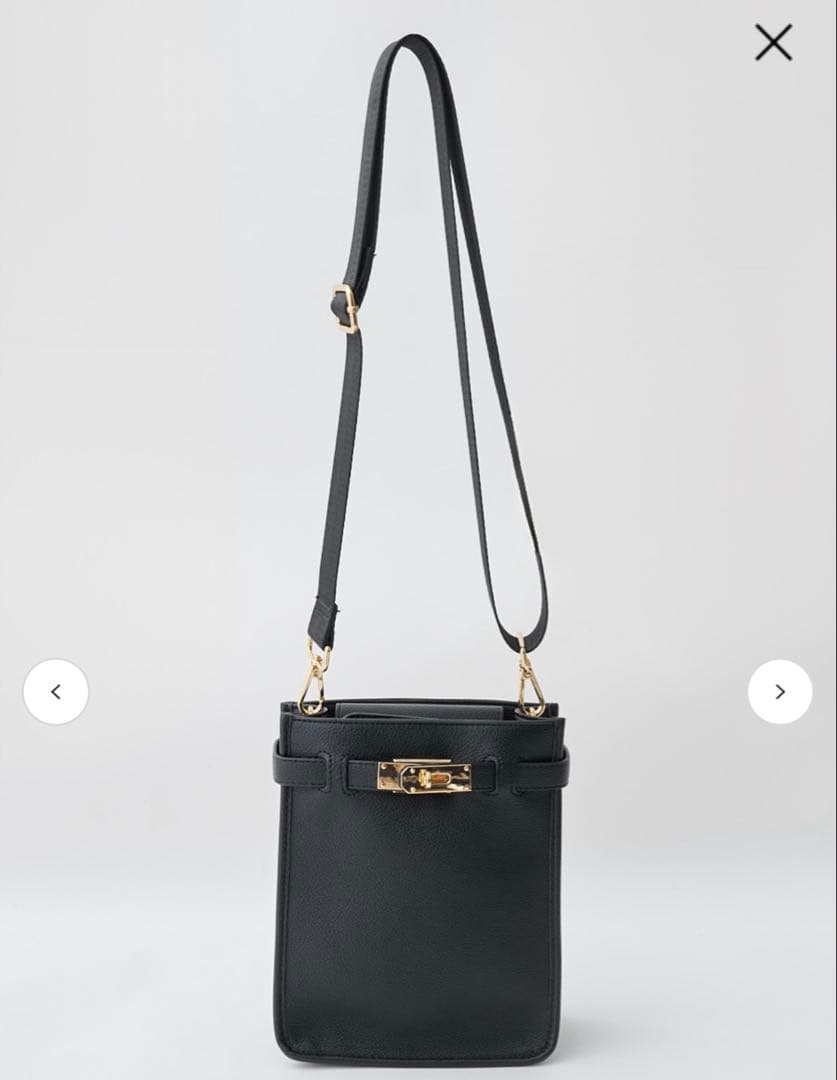 LOUNIE ルーニィ　マルチWAYミニショルダーポーチ　ブラック