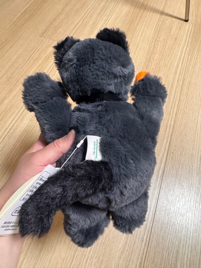 クッキーを持ったハロウィン限定のぬいぐるみ（クッキーモンスター)