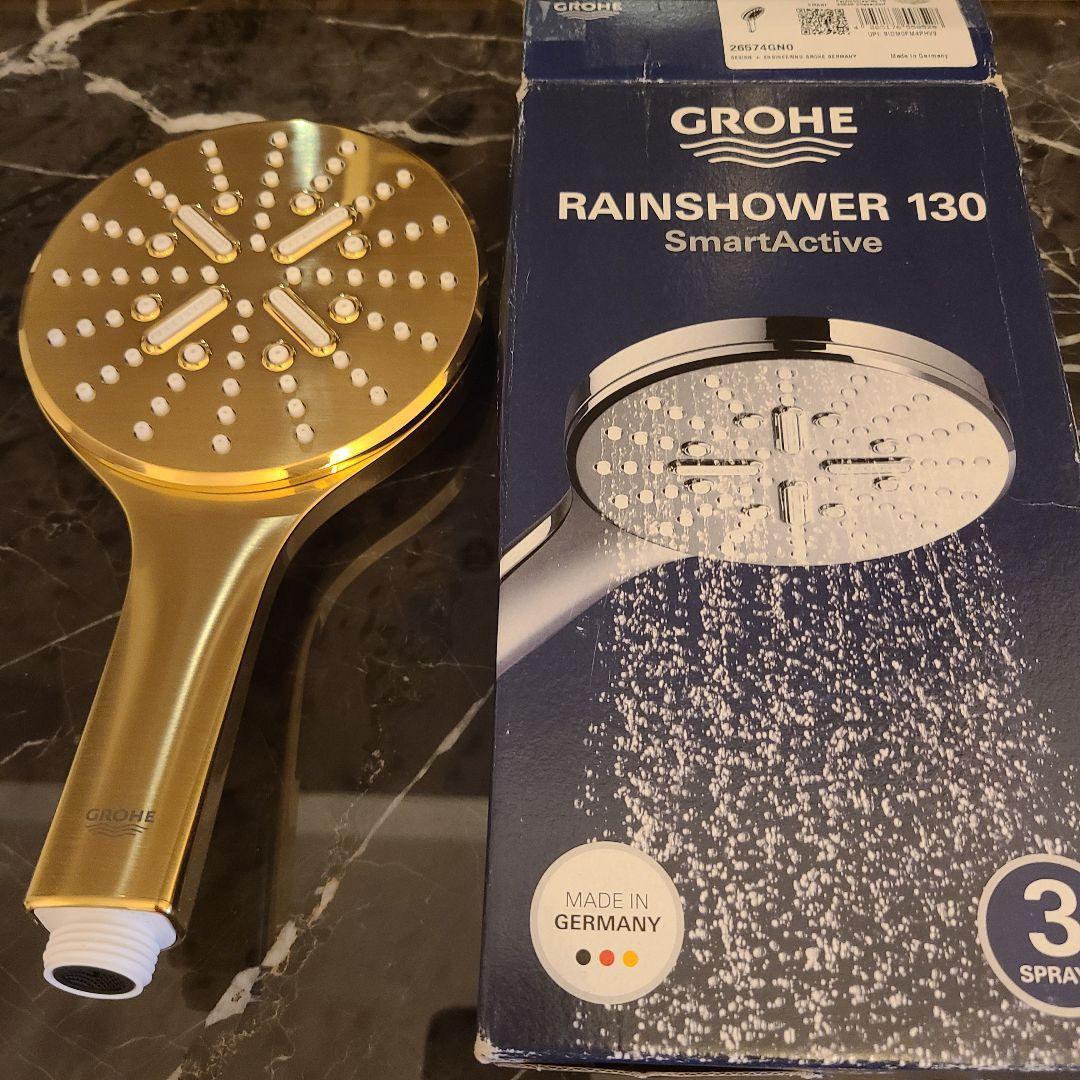 グローエ　ハンドシャワー　スマートアクティブ　130　ゴールド