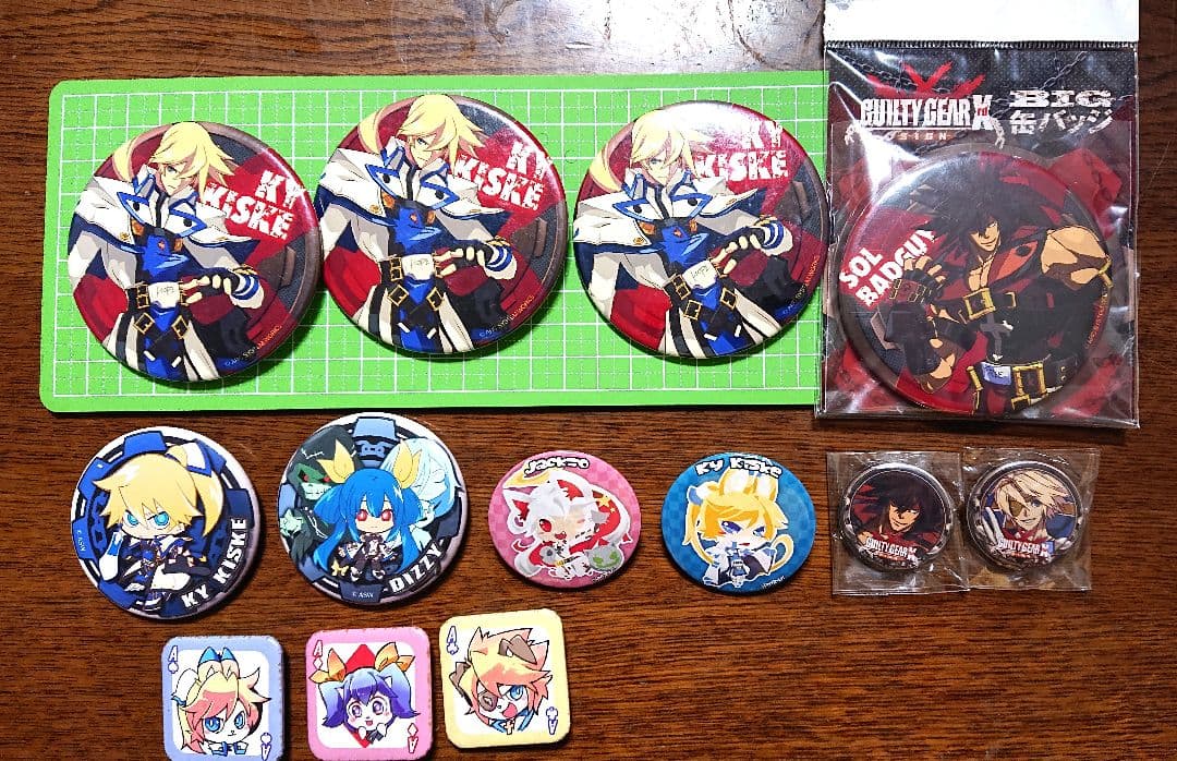 Guilty Gear Xrd ST缶バッチ他キャラクターグッズ セット