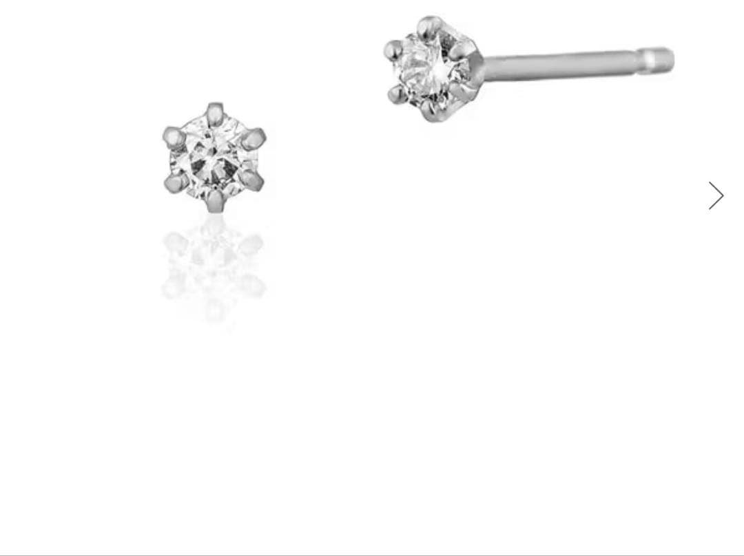 新品★カナル4℃★一粒★キラキラ★ダイヤモンドピアス