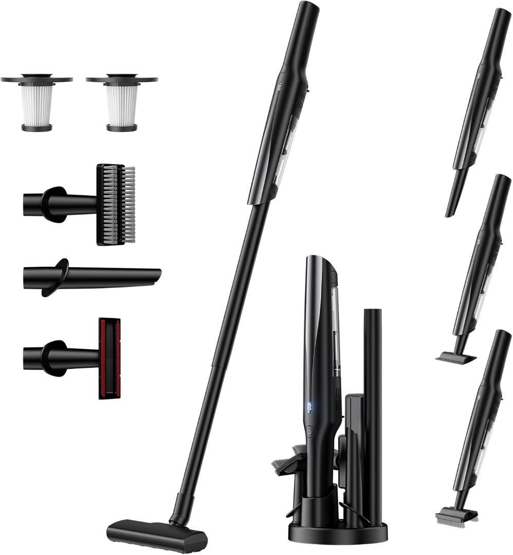 新品 掃除機 コードレス 軽量 45000pa 超強力吸引 スティッククリーナー