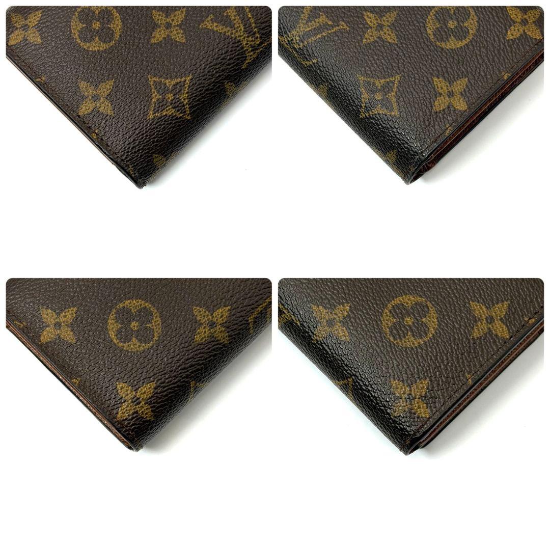 良品 ルイヴィトン モノグラム ポルトフォイユ トレゾール 財布 L字 ジップ