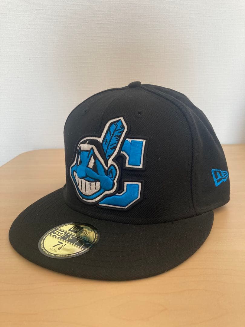 クリーブランドインディアンス　NEW ERA 廃版　別注　ブラック　7 3/8