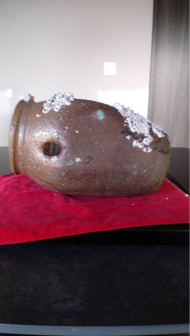 備前焼　海揚り　花入　古道具　古民具　オブジェ　蛸壺