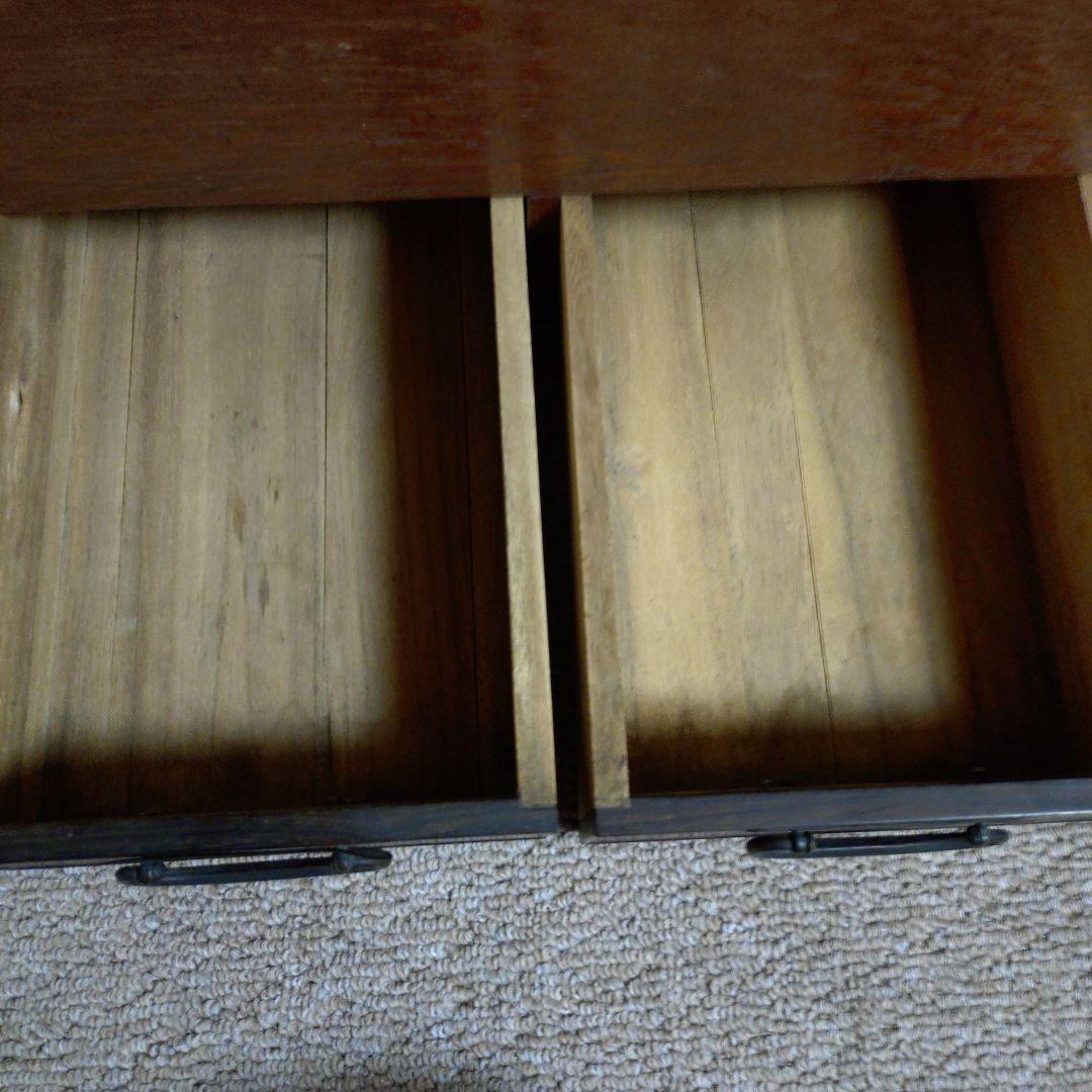 木製長火鉢 燗銅壺付 昭和レトロ 古民家 古道具 骨董品 おまけ火箸・煙管・灰掻