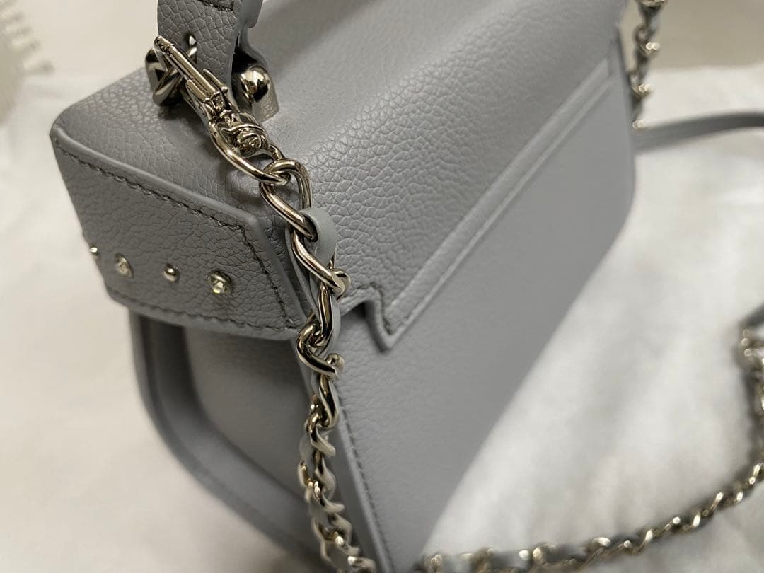 N【リュタン】ビジュースタッズポシェット　セルフォード　DGRY