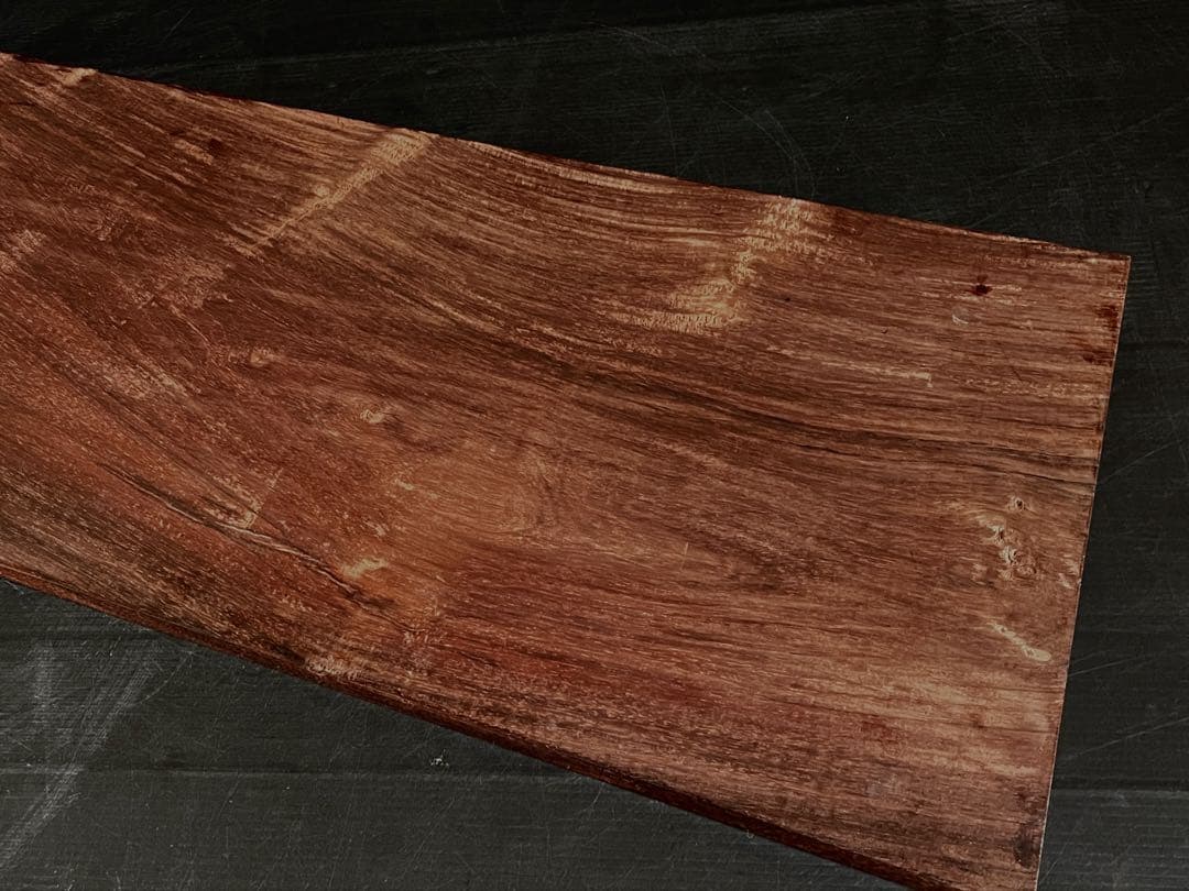 「母」 唐木 紅木 花梨 敷板 長板 煎茶道具 飾り板 （115③）
