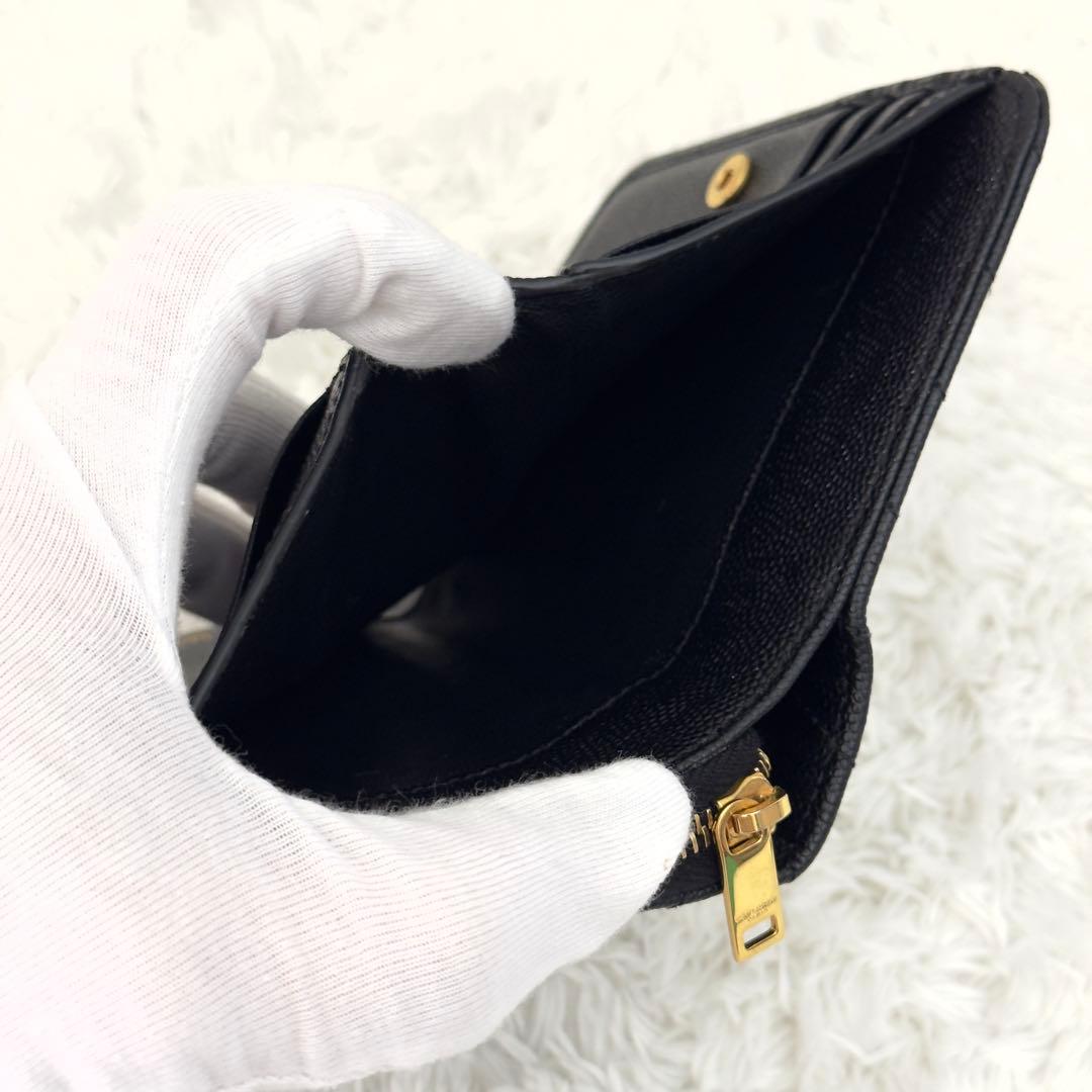 極美品✨サンローランSaint Laurent カランドラ 財布 ブラック 黒