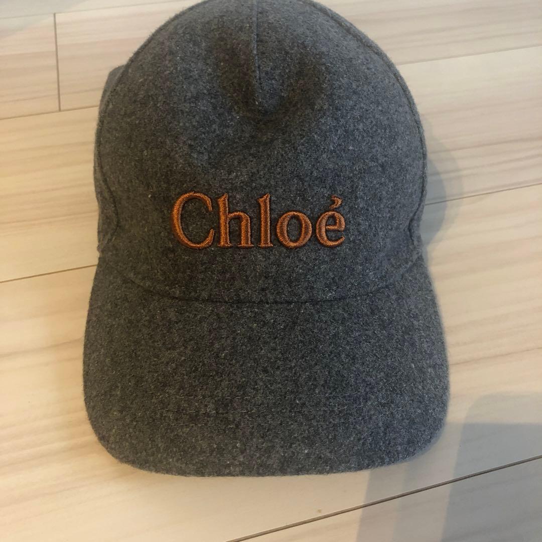 Chloé グレー キャップ 54