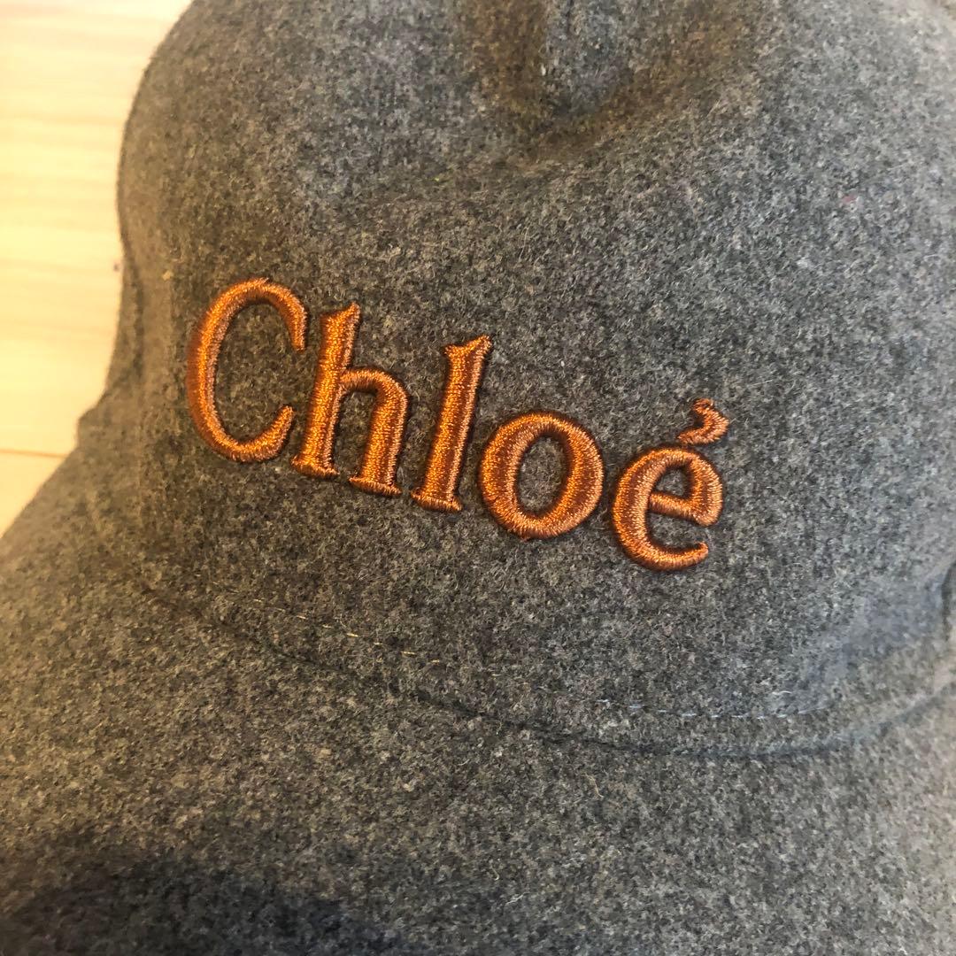 Chloé グレー キャップ 54