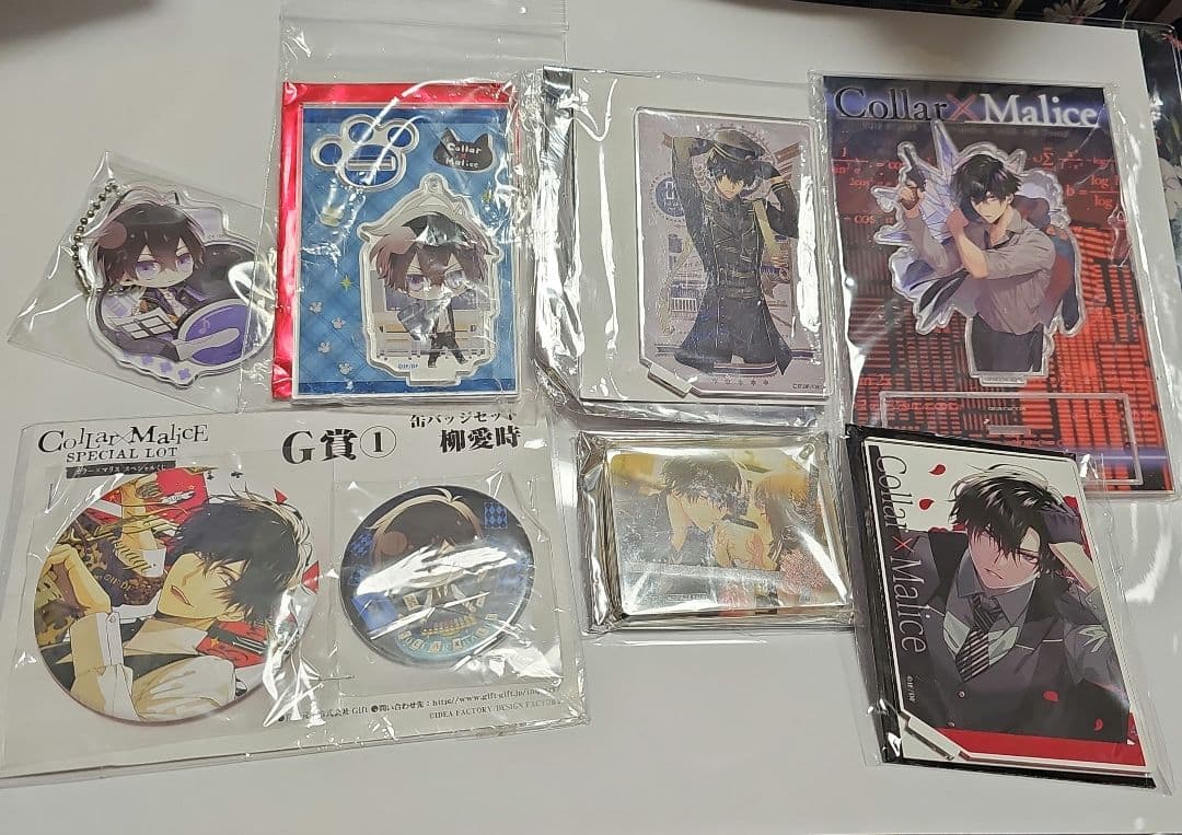 Collar×Malice カラマリ 柳愛時 缶バッジ 　アクリルスタンドセット
