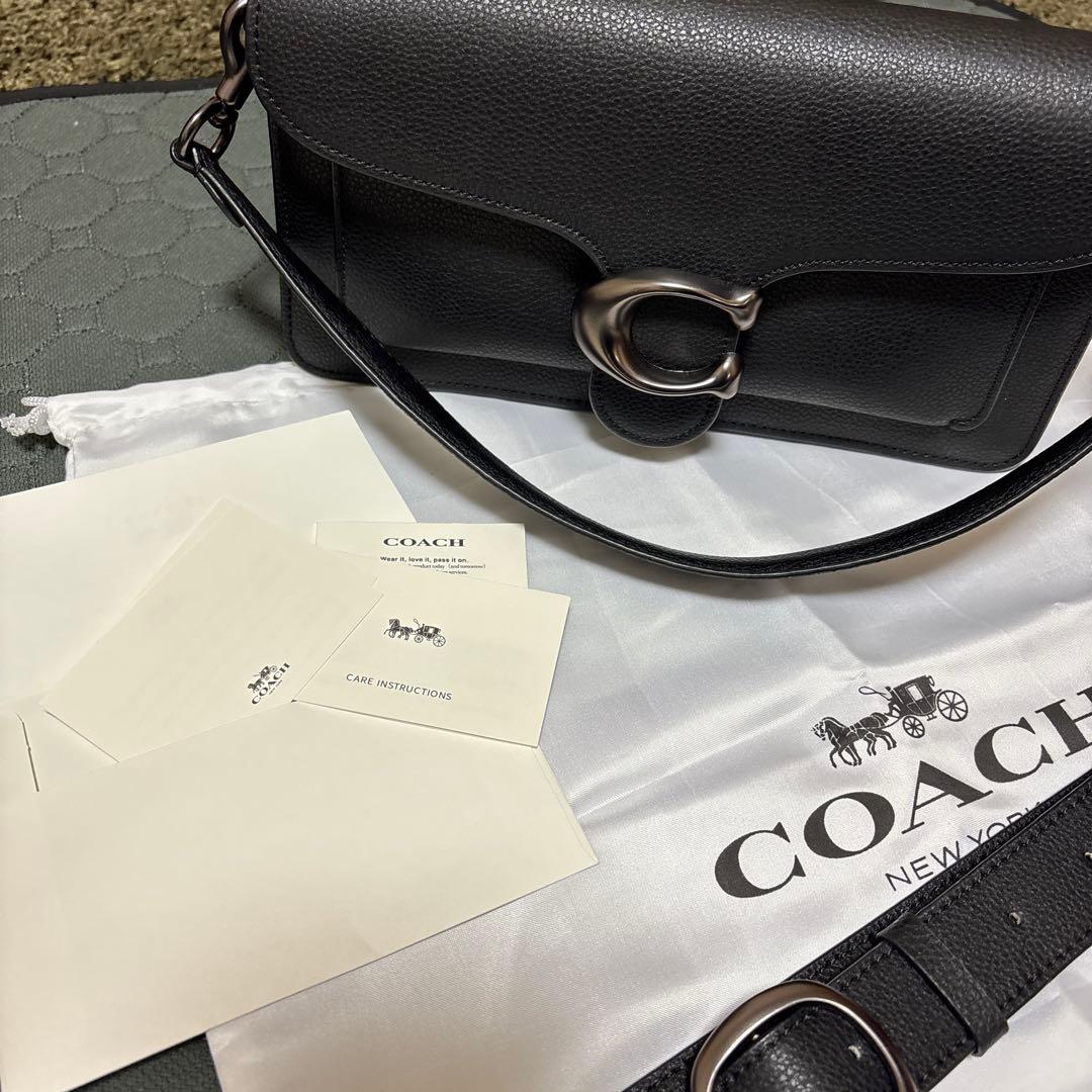 COACHタビー ショルダーバッグ CH857 ブラックシルバー金具