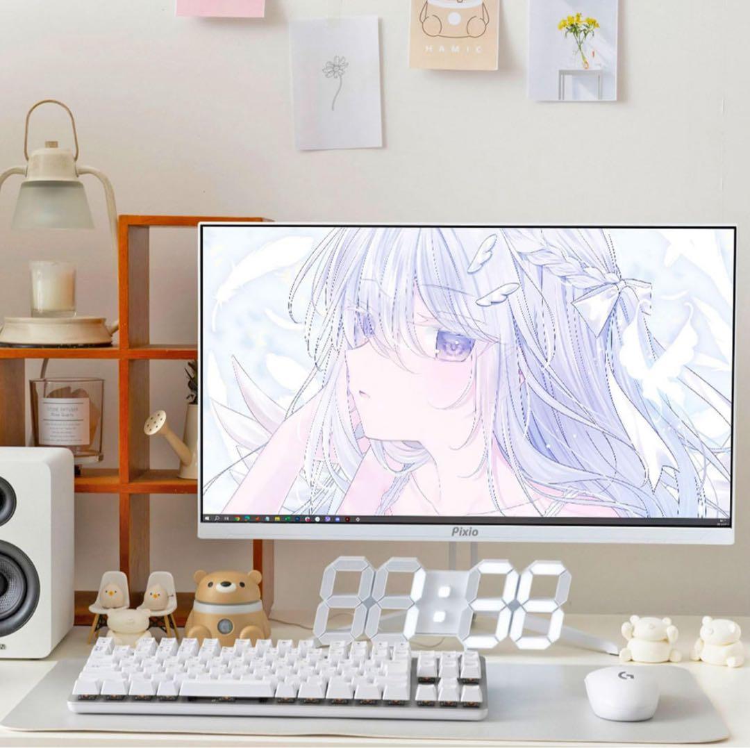 Pixio HDMIディスプレイ PX248WAVE WHITE