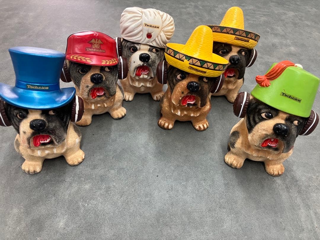 激レア！Technics テクニクス ブルドッグ 非売品 6体セット ノベルティ