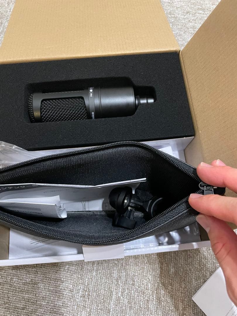 【美品】Audio Technica at2020コンデンサーマイク　値下げ可