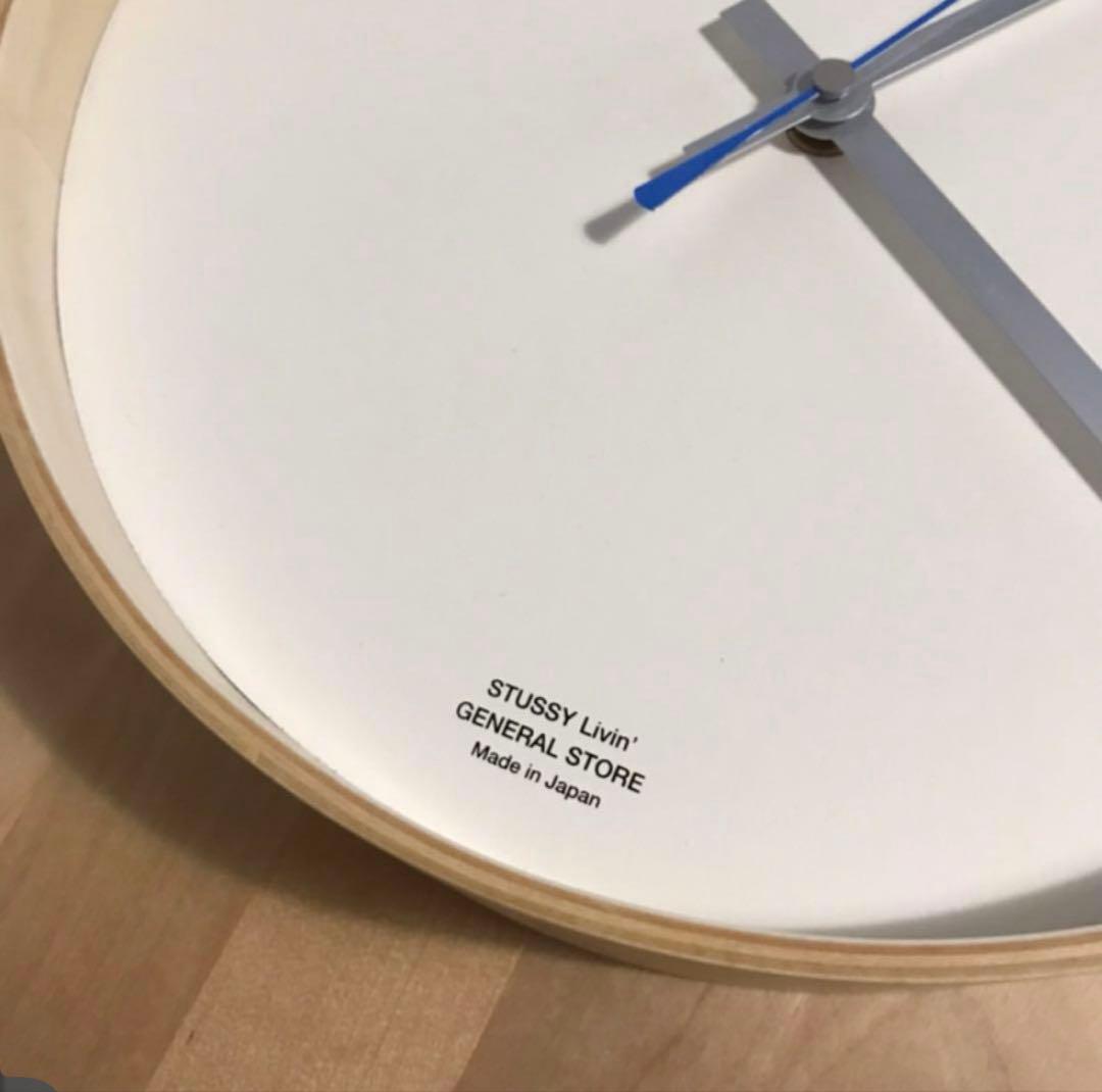 インテリア時計 STUSSY Livin' Wall Clock by SAITO WOOD