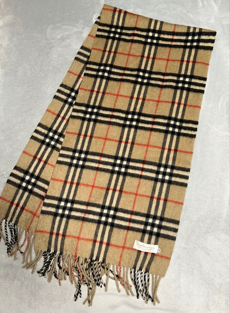 BURBERRY マフラー ノバチェック カシミヤ100 % チェック