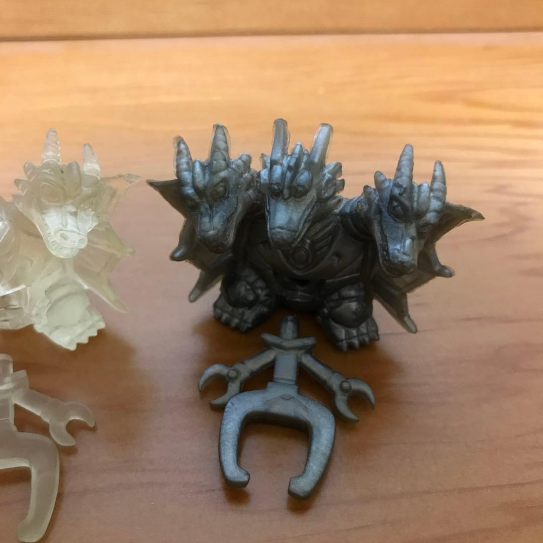 ゴジラ消しゴム　メカキングギドラ　3色カラー　コンプリート　フィギュア