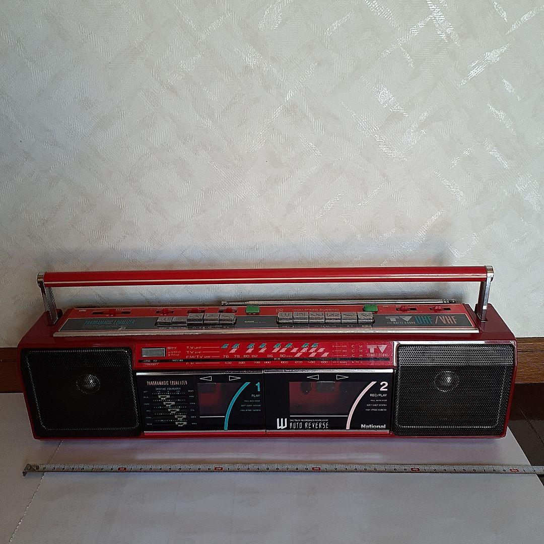ナショナル　ダブルカセットデッキ　ジャンク品