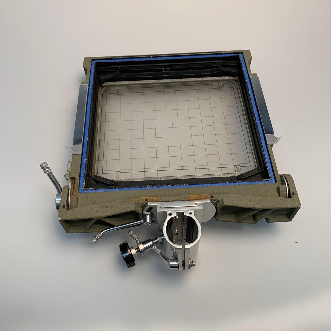 Sinar 8×10スクリーンバック ピントグラス枠 Cタイプ 広角蛇腹付き2個