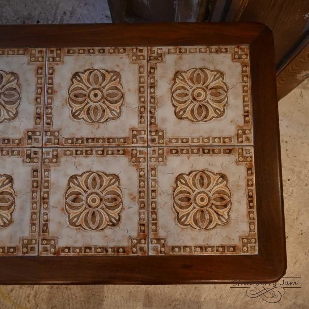 L3705-67 北欧ヴィンテージ デンマーク コーヒーテーブル タイル 北欧