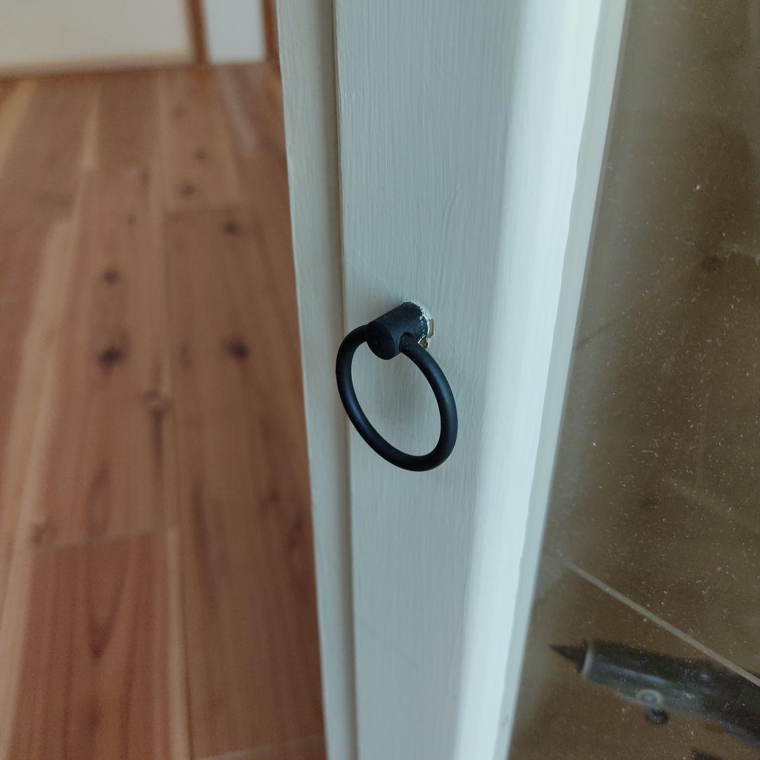 ホワイト 木製ディスプレイ キャビネット　ハンドメイド