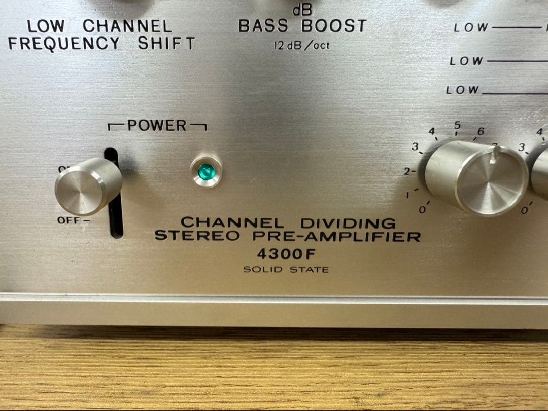 完動品 SONY ソニー TA-4300F チャンネル分割ステレオプリアンプ