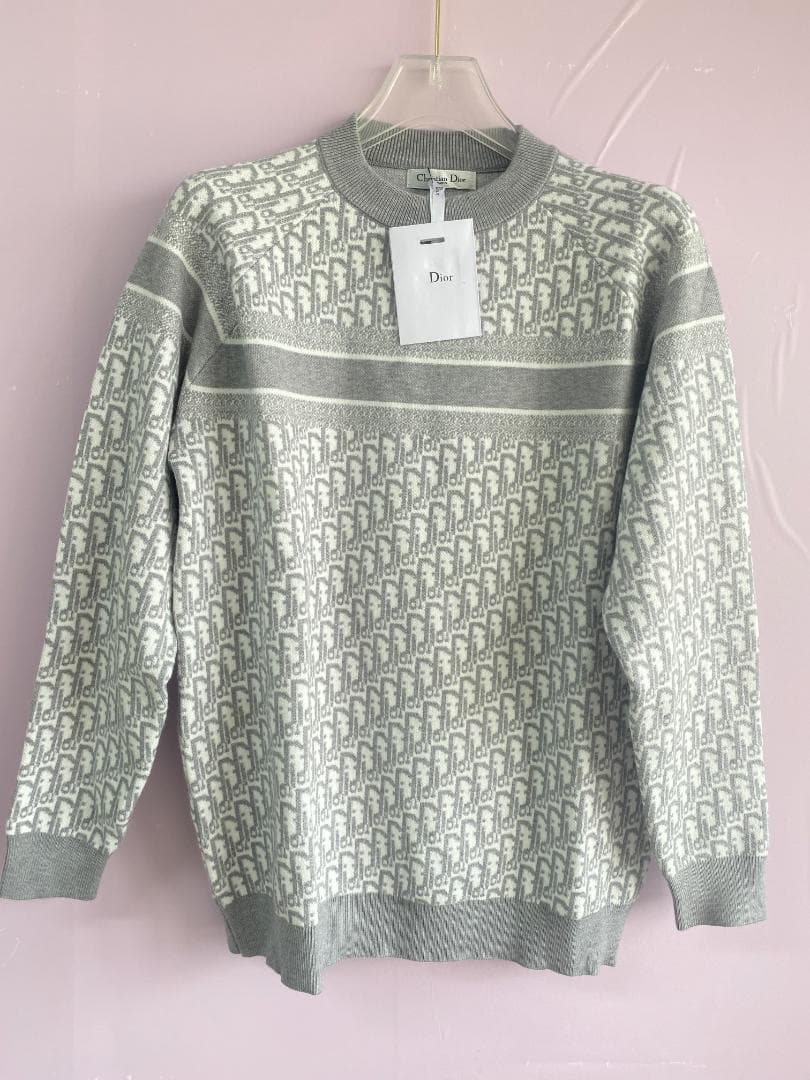 Dior グレー ニットセーター Lサイズ