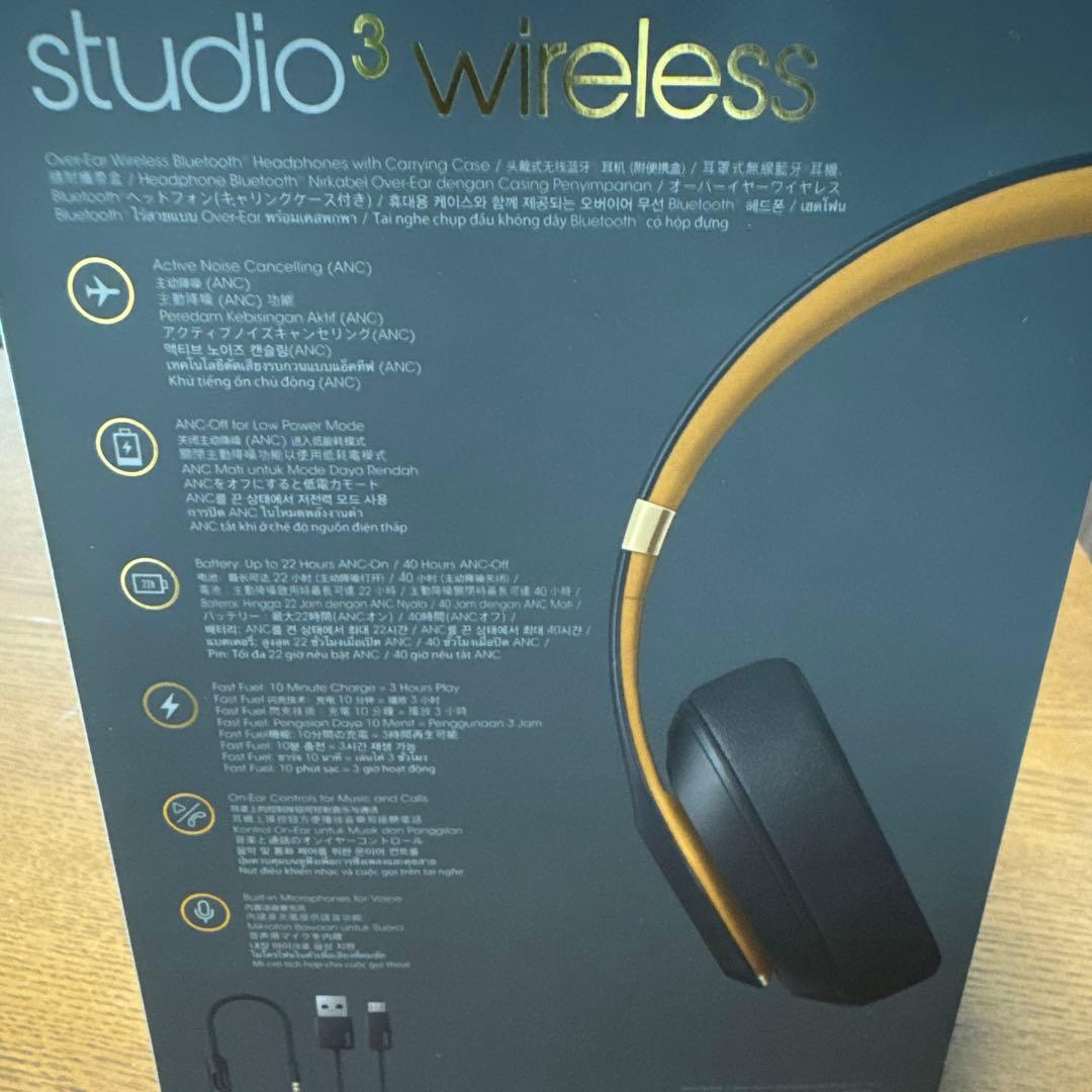beats studio3 wireless ミッドナイトブラック