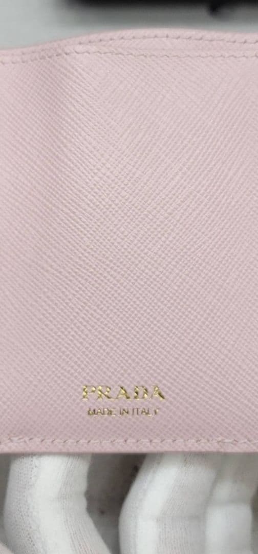 美品PRADA☆鑑定済☆サフィアーノ 1MH021 ピンク ミニ プラダ財布